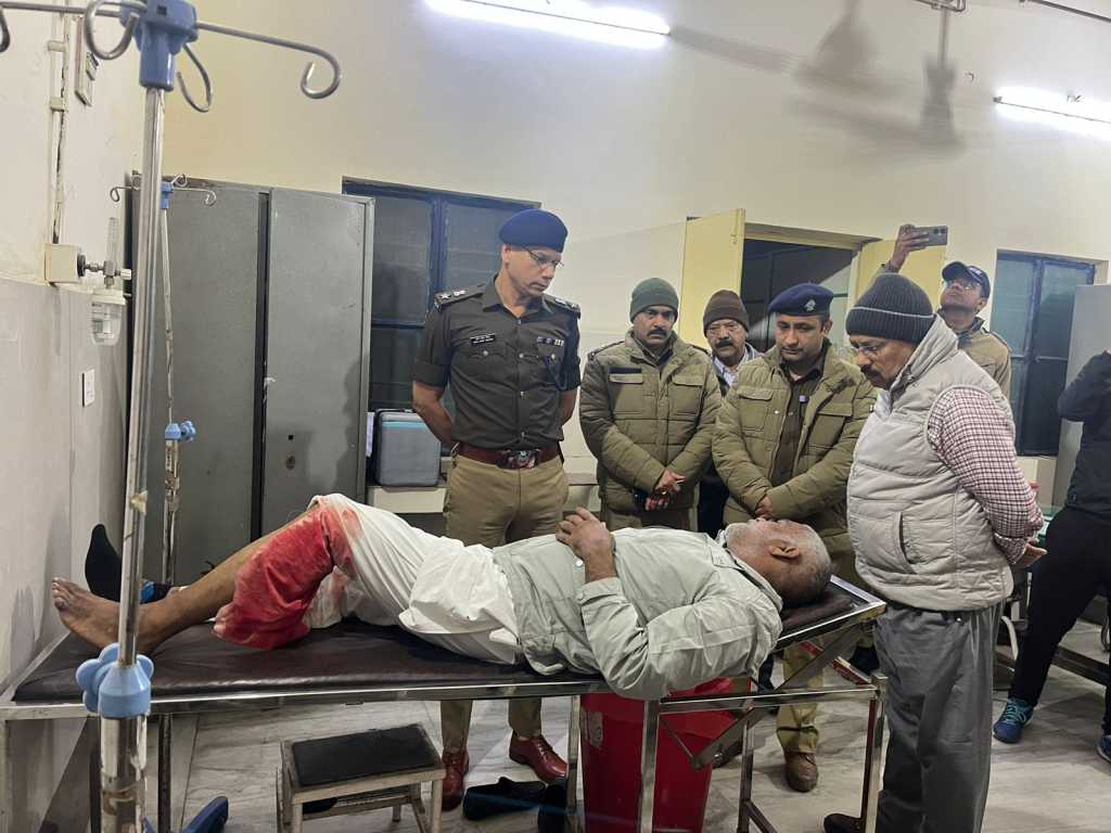 ऊधम सिंह नगर पुलिस का बड़ा एक्शन  :मुठभेड़ के दौरान पैर में गोली लगने से गो तस्कर घायल